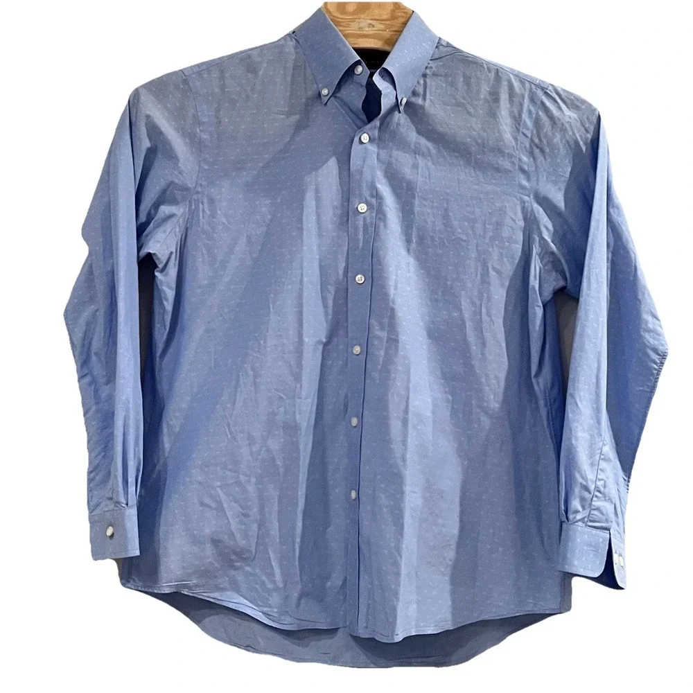 Polo Ralph Lauren Men's Light Blue Performance Button-Down Shirt - Lg